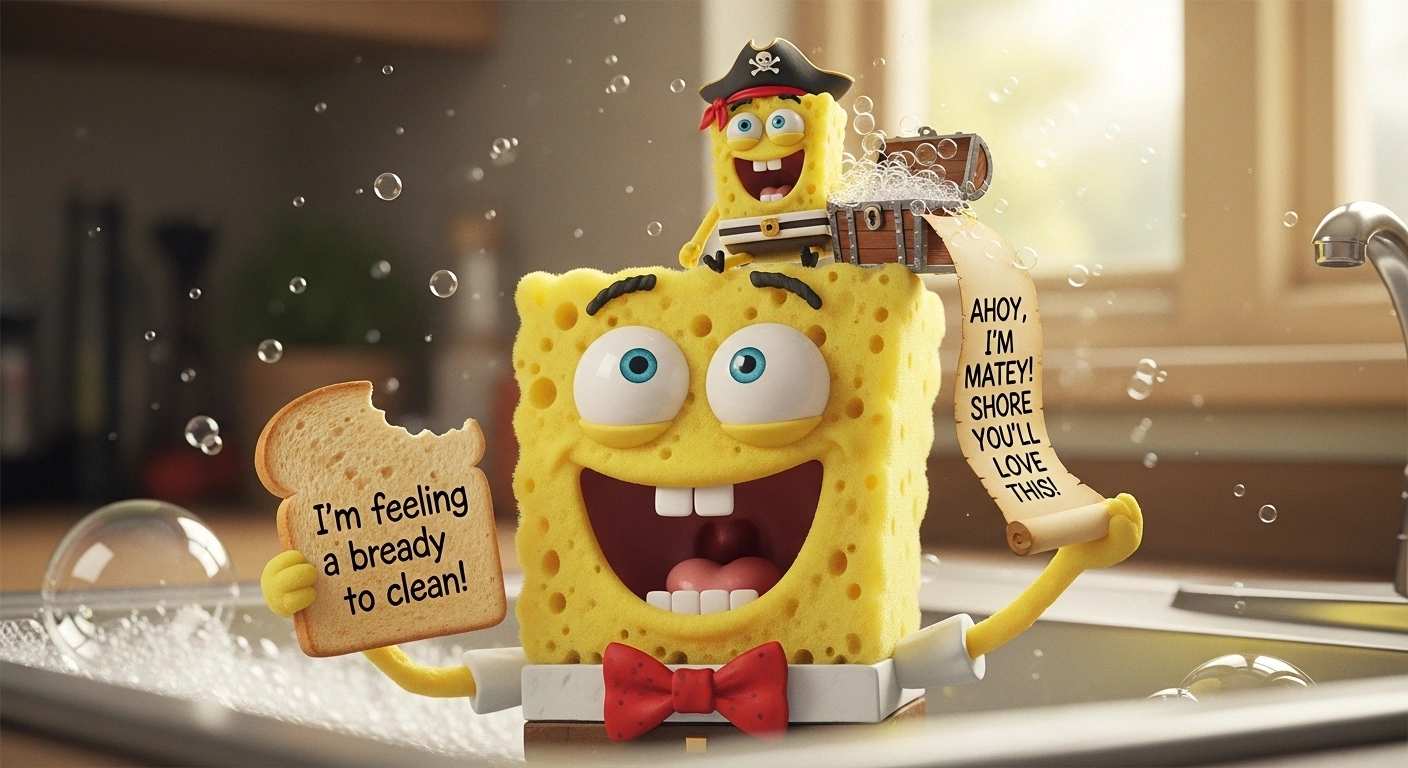 Clever Sponge Puns That Hit Just Right