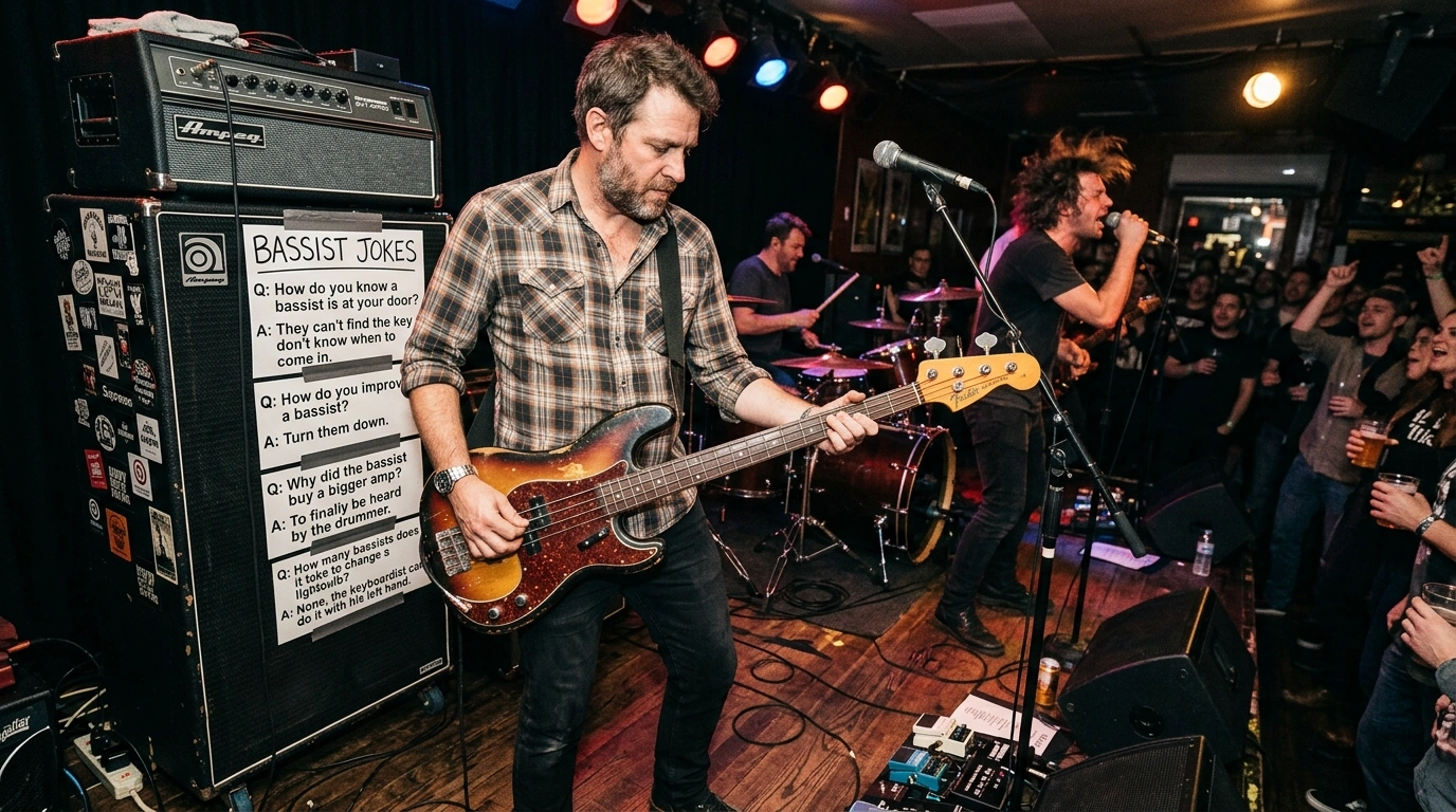 Bassist jokes one liners