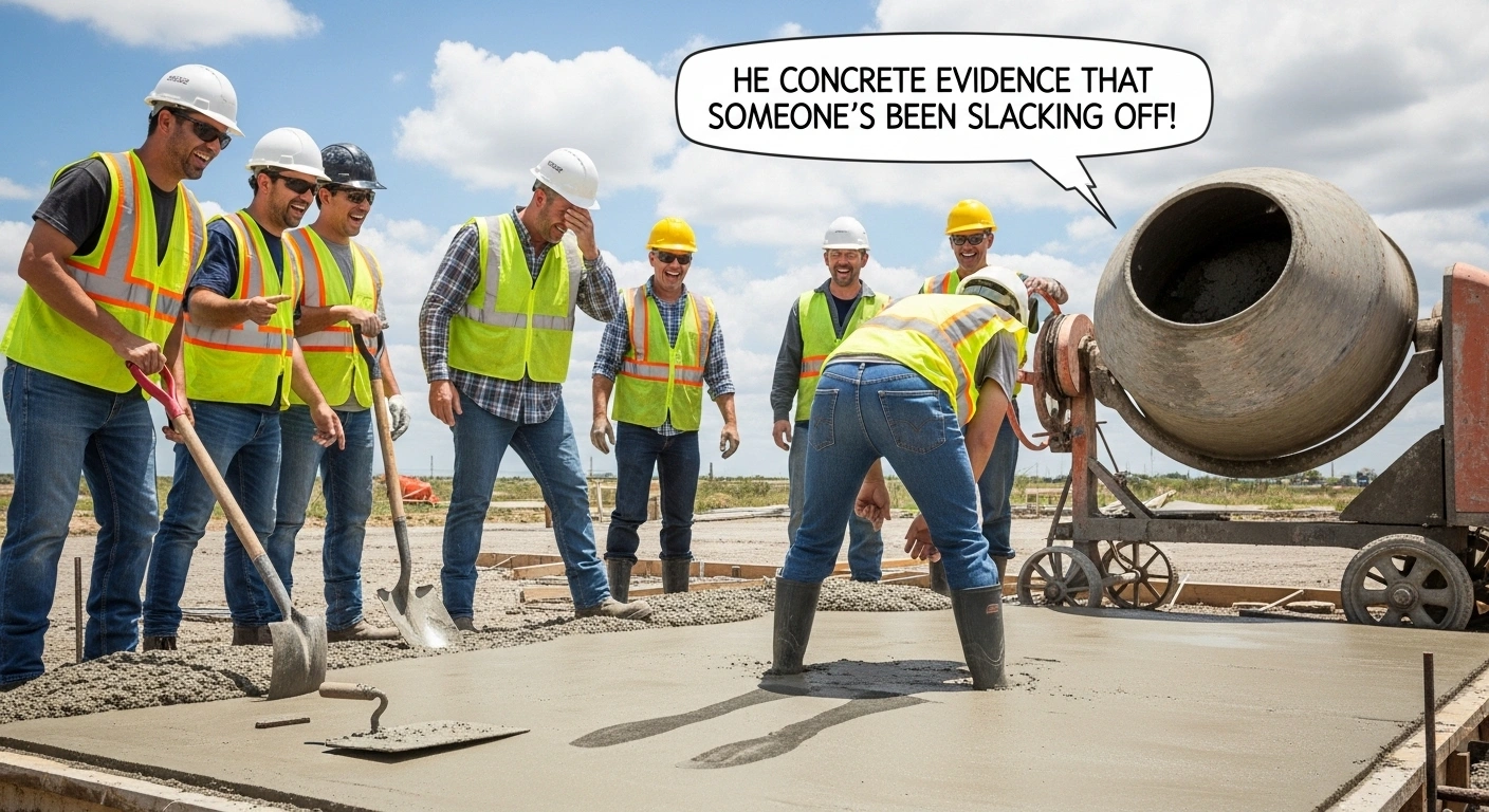 Clever Concrete Puns That Hit Just Right