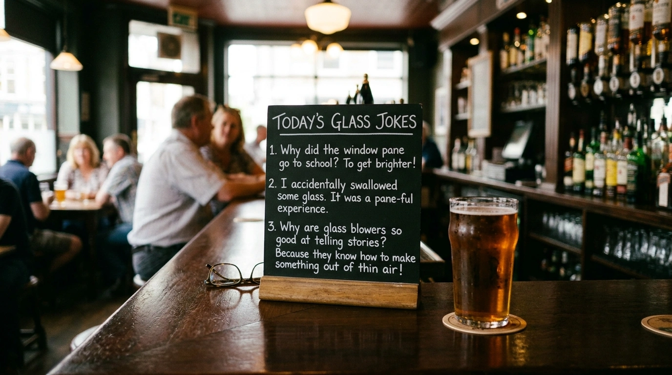 Glass jokes one liners
