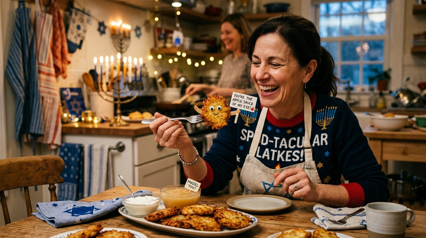 Latke Puns Captions