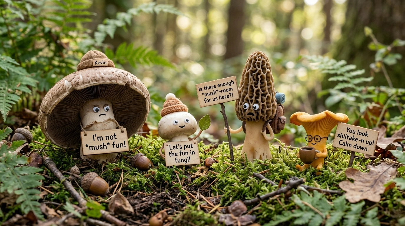 Mushroom puns love