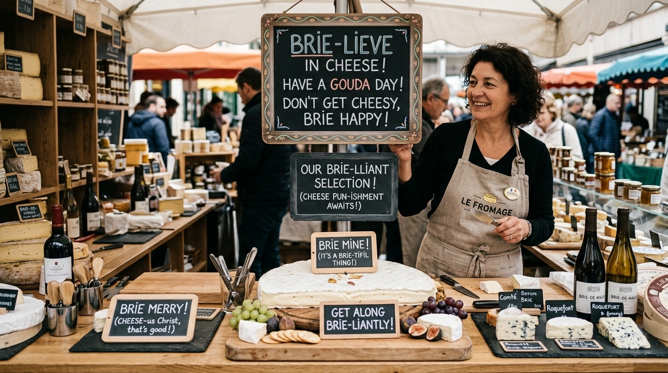 Short Brie Puns