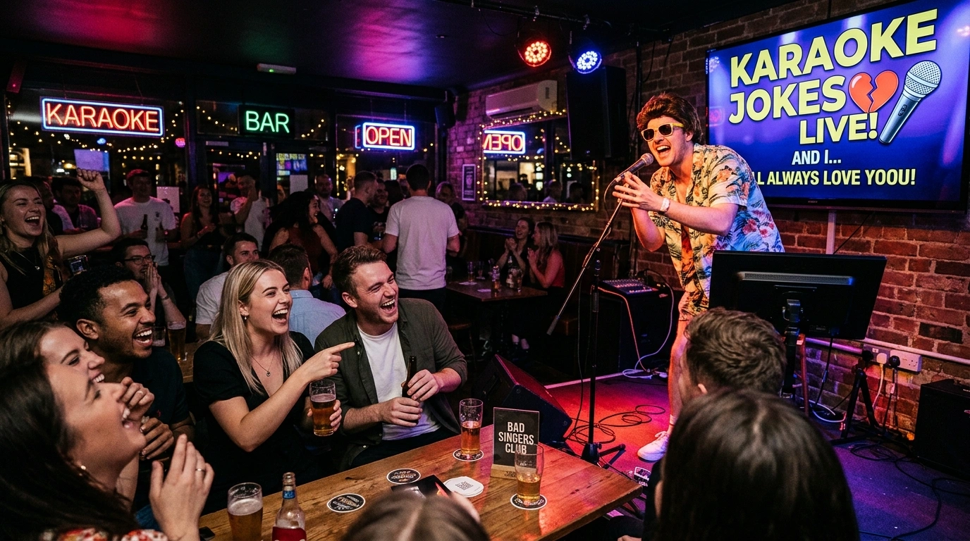 karaoke jokes one liners