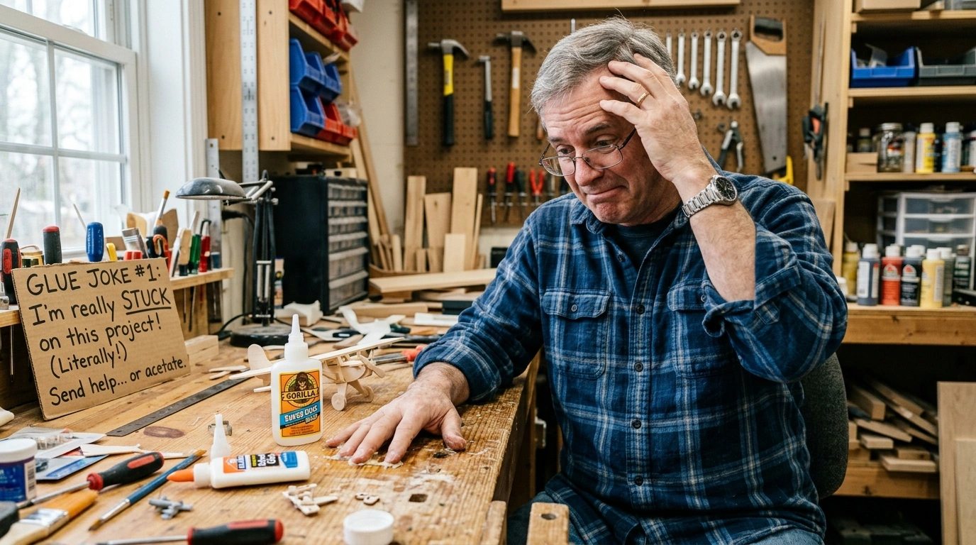 Glue Jokes One-Liners