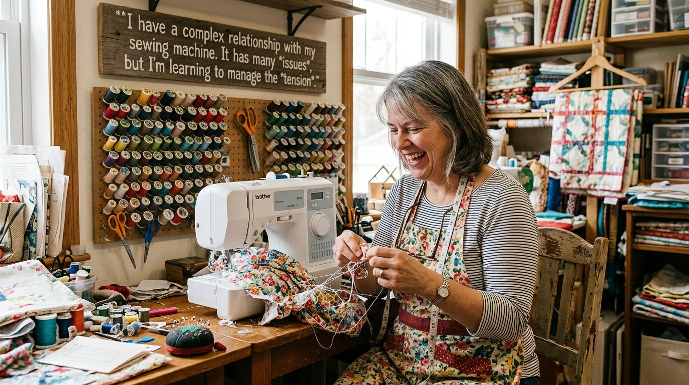 Sewing jokes one liners